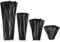 Bolt Dropper Kabelbinder (400er-Packung, 100 pro Größe) - 18 kg Zugkraft - Selbstsichernde Premium Nylon Kabelbinder für drinnen und draußen - 10, 15, 20, 30 cm - Schwarz , grillbürste