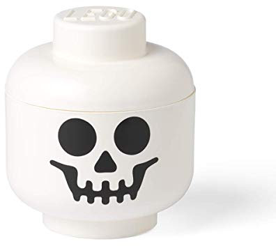 Room Copenhagen Lego Storage Head (Large) -Skeleton, White, One Size