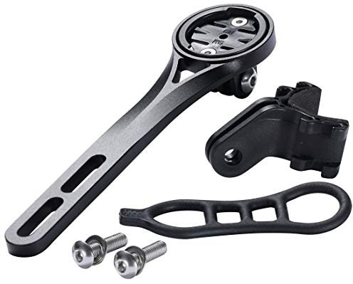 Dymoece Integrierte Fahrradcomputer Halterung aus Aluminiumlegierung für Rennrad, Kompatibel mit Garmin Edge 130 200 500 510 520 810 820 1000 1030, GoPro-Kamera und Lampe