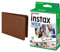 Fujifilm Instax Wide Album Photo Marron & Wide 99 x 62 mm - Compatible Appareil Instax Wide Uniquement - Pack 10 Films