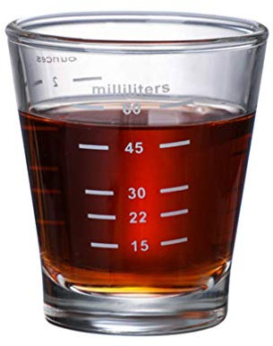 Glas Esspresso Messbecher 80ml Espressoglas Mokka Trinkglas mit Skala Thermoglas Hitzebeständig Shotglas Tequila Latte Kaffeeglas Kaffee Schnapsglas Spülmaschinenfest Espressotasse Klein Whiskeyglas