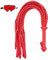 DanTanes Frustino di Cavallo-Frusta in Pelle per Giochi di Ruolo-Raccolto equestre-spettacoli e spettacoli (Rosso)