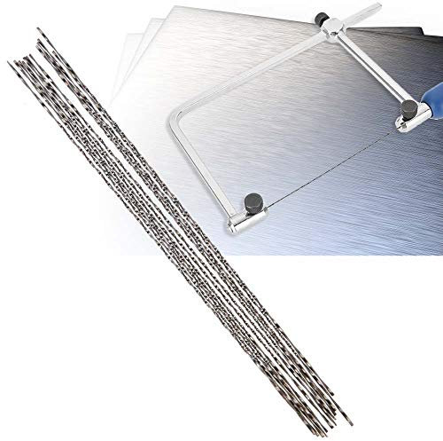 12 Stück Dekupiersägeblatt, Laubsägeblätter, Laubsägeblätter Holz, Metallsägeblätter Dekupiersägeblätter mit spiralförmigen Zähnen zum Schneiden von Schnittholzschnitzereien(#1)