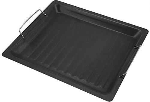 Kuuleyn Padella per Grigliare, Padella Antiaderente per Barbecue in Acciaio Inossidabile Pentola per Grigliare Piastra per Grigliare Pentole per Grigliare Verdure, Carne, Pentole da Campeggio