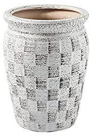 NICETOW Vasos para Plantas de Flores Cinza Grande Sala de Estar de cerâmica Vaso para Flores Casa Escritório Decoração da Sala de jantar Vaso para Flores Estilo europeu Vaso para Flores 6 opções Vas