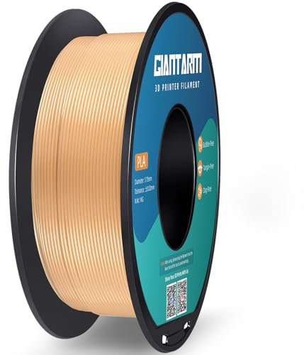 GIANTARM PLA Filament 1.75mm,3D Drucker Filament PLA 1kg,MaBgenauigkeit +/- 0,02mm,3D-Druckmaterialien,PLA Sandgold