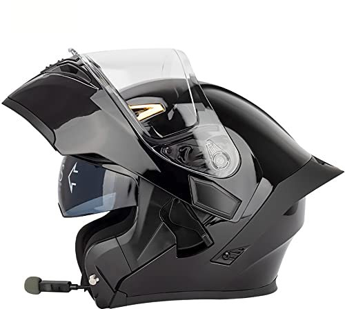 Letetexi Bluetooth Casques Modulables Moto ECE Homologué Casque Moto Modulable Homme Femme Casque Scooter Casque Intégraux Double Visière Anti-buée