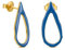 GOLDENE OHRRINGE MIRÓ JEWELRY | Entworfen von Joidart | Miró-Kollektion | 24 Karat vergoldetes Metall