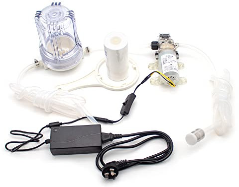 Toplionace Pompa per Liquori per Uso Alimentare 100-240V, Pompa per Vino Elettrica per Uso Domestico Pompa di Aspirazione Autoadescante Riempitrice per Liquidi con Filtro da 5 Pollici