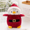 GLITZFAS Pinguin Stofftier Plüschtier, Kuscheltier Plüschpuppen Pinguin, 20cm Stofftier Schmusetier Geschenk für Jungen Mädchen Babys (Weihnachtsmann)