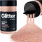 Hemway Premium Glitter Shaker - Rose Gold Holographic | 125g Microfine Metallic Flake Sequins for Resin & Epoxy Crafts | Craft Supplies for Tumblers, Festival, Hair, Face, Body, Eye & Nail Art