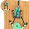 Ironing Board Hanger Wall Mount/Over The Door, XILIMEN Ironing Board Holder, Stainless Steel Foldable Laundry Room Iron and Ironing Caddy Board Storage Holder T&Y Shape Movable Hooks, Matte Black