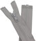 YaHoGa 2 pezzi 65 cm cerniera plastica 5 mm divisibile chiusura lampo per giacche grigio