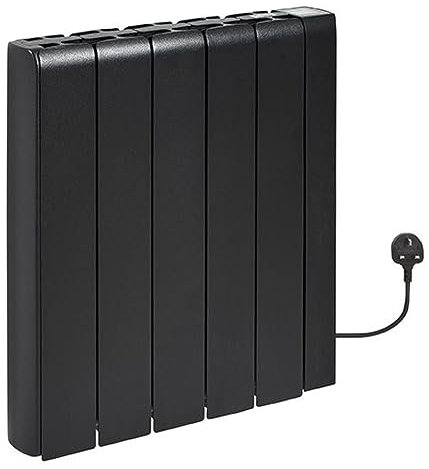 Milano Tuc 1500W Graphite UK Plug Ceramic Core WiFi Smart Electric Heater - 570mm x 534mm