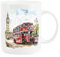 Purely Home Double Decker Bus Mug - Classic Red Routemaster London Bus Lover Gift Present - Tea Coffee White Bone China Mug