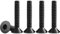Drenky 50 Pièces M4 X 30mm Vis à Tête Fraisée Allen - Acier Inoxydable A2 V2A Noir - Hexagonales Norme DIN 7991 / ISO 10642