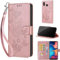 Phone Case for Samsung Galaxy A20e / Galaxy A10E Case, with Card Slots Kickstand Magnetic Closure Premium Leather Shockproof Case compatible Samsung Galaxy A20e / Galaxy A10E Rose Gold