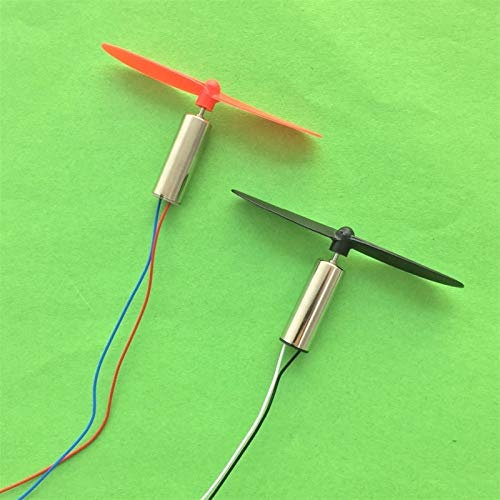Motore corrente continua 2 pezzi Mini motore corrente continua senza nucleo for elicottero, elica da 55 mm Mini motore ad alta velocità coppia elevata, K153Y DC3.7V 720 7 * 20 MM, parti del driver fai