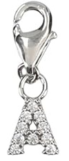 Depesche 11785-001 Charms Express yourself - Anhänger für Halsketten und Armbänder, Buchstabe A, versilbert, als kleines Geschenk