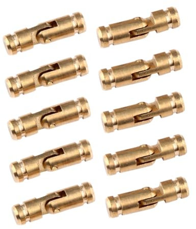 BESTonZON Boîte De 10 Pièces Charnière cylindrique charnières de porte d'armoire mini-accessoires charniere paumelle de caisse en bois antique alliage en cuivre