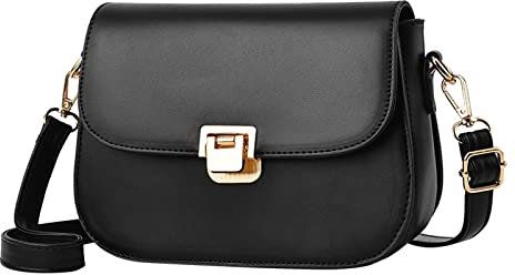 Osterhasen Taschen Modische Damentasche Metallspannschloss Umhängetasche Geformte Kleine Umhängetasche Fahrrad Taschen Rahmen (Black, One Size)