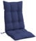 vidaXL Hochlehner Auflagen 2 STK., Gartenstuhlauflagen mit Bänder, Sitzauflagen Polster für Gartenmöbel, Polsterauflagen für Gartenstuhl, Marineblau Oxford-Gewebe