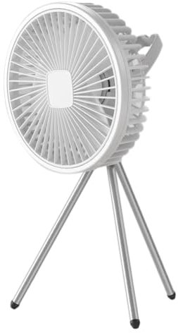 Qwertfeet Ventilador de camping 10000 mAh recargable de escritorio con circulación de aire portátil, ventilador eléctrico de techo sin trípode eléctrico, color