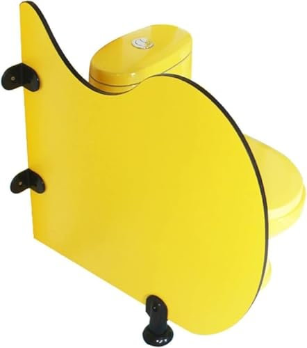 Toilettentrennwand Kinder-Cartoon-Urinal-Sichtschutz, Toiletten-Sichtschutzwand aus Holz, Urinal-Trennwand-Schutzwand, Trennwand, öffentliche Gesundheitstrennwand(L600mm*H700mm)