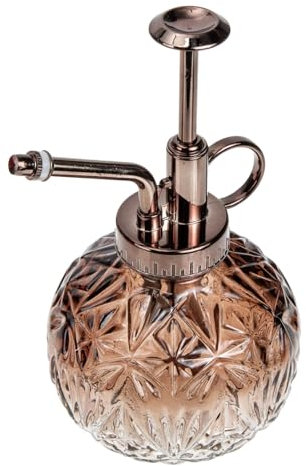 KONTONTY Seifenspender Pflanzensprühflasche Kleine Bewässerung Alter Wasserkocher Sprühnebel Flasche Bewässerungsspray Nebelsprühwassertöpfe Blumensprühflasche Gießkessel Anlage Glas Brown