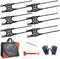 Auto Schneeketten 6 Stück 165-275 mm Schneeketten Anti Schneeketten für Reifen, geeignet für gefrorene Sandstraßen