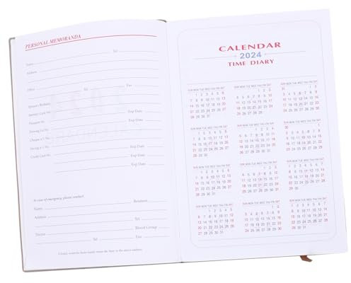 Rosa Akademisches Planerbuch A5 mit Pu Cover und Papier