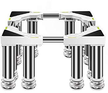 JYHHGDS Supporto Universale per Lavatrice con staffe - Ripiano per asciugatrice Portatile con rulli, Supporto per Piedini e vassoi per mobili, armadi e condizionatori Verticali