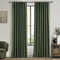 QJmydeco 100 Inch Curtains for Classroom, 100 Percent Blackout Thermal Window Curtains for Sliding Glass Door Dark Olive Green Moody Heavy Duty Drapes Linen Pinch Pleated (40W x 100 x 2 Panels)