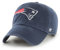'47 NFL New England Patriots Clean Up Unisex-Baseballkappe, Verstellbarer Riemenverschluss, Einheitsgröße, Team Logo, Farbe Navy Blau