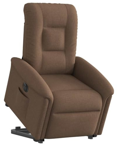 vidaXL Relaxsessel mit Aufstehhilfe Elektrisch Braun Stoff, TV-Sessel mit Aufstehhilfe, Sessel, TV-Sessel, Relaxsessel, Sessel mit Relaxfunktion