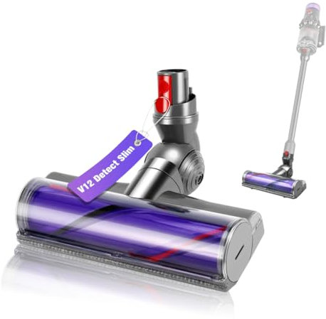 Bürste kompatibel für Dyson V12 Detect Slim Staubsauger,Ersatzteil kompatibel für Dyson V12,Staubsauger Zubehör Geeignet für Teppiche,Hartholzböden und Fliesen.
