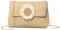 HuiYStar Sac à Bandoulière en Paille pour Femmes Sacs à Bandoulière en Rotin Faits à la Main Plage Pochette en Paille avec Fleurs pour les Vacances d'Été, beige