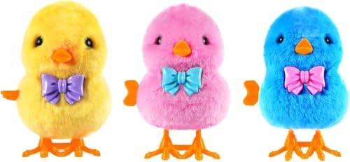 LUYANFX Aufziehspielzeug Huhn Ostern, Springen Huhn Spielzeug, Aaufziehtiere Spielzeug Ostern, Aufziehspielzeug Kinder, Osterkorb Füllstoffe, Ostern Spielzeug Geschenk für Junge und Mädchen (3 Stück)