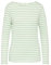 s.Oliver Geringeltes Langarmshirt aus Flammgarn mit U-Boot-Ausschnitt Minze 40