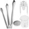 BATHVEVE 1 Set Lippenstift-herstellungsset Mit Silikonform, Wachskerze Und Messbechern Für Diy-lipgloss-lippenstift-reparaturwerkzeuge