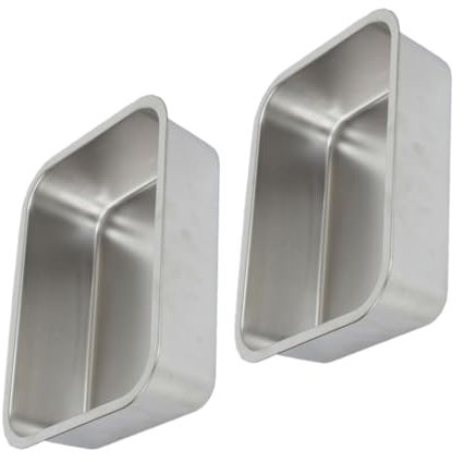 Alipis 2 Stück Reisdampfer edelstahlbehälter gehrungswinkel Fink tablett Buffet Platten Servierschale Lebensmittelhalter für die Küche unterhaltsame Buffetgerichte 201 Edelstahl Silver