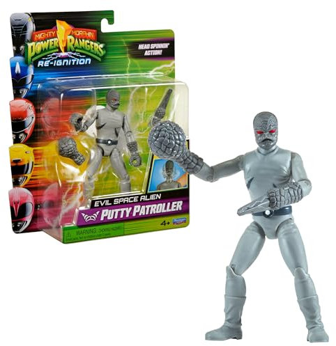 Power Rangers - Les méchants, Figurine articulée à Fonction, 12 cm, Modèle Putty Patroller, pour Les Enfants dès 4 Ans, PWG063, Gris