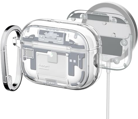 Spigen Ultra Hybrid MagFit Hülle Case Kompatibel mit AirPods Pro 3. Generation (2025) - ZeroOne Weiß