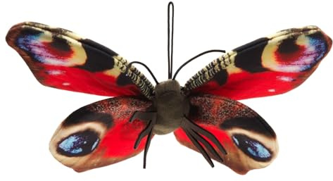 Teddys Rothenburg Kuscheltier Schmetterling Admiral rot 24 cm Plüschtier Plüschschmetterling