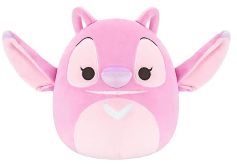 Jazwares Squishmallows Original Little Plush Disney Soft Toy 8-Inch Angel Plush Toys For Kids- Official Disney Stitch, Pink