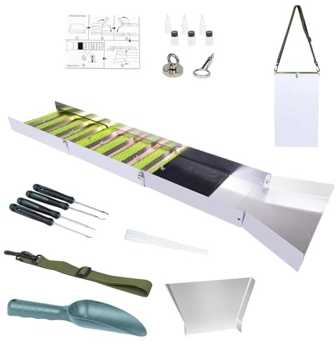 Kit De Batea Para Orpillaje, Colección Completa De Herramientas 1 Conjunto, De Lavado Manual De Oro Para Excavación - Para Colección Prospección Excavación Caza Principiantes