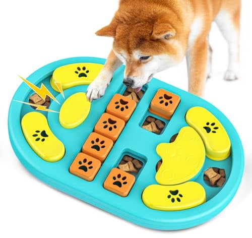 Blanlody hundespielzeug Intelligenz Quietschend für kleine, mittlere, große | Intelligenzspielzeug für Hunde, Hunde Intelligenzspielzeug mit Unzerstörbares,Hunde Spielzeug Intelligenz mit Slow Feeding