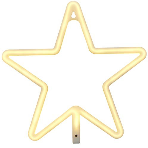 Northpoint LED Wandleuchte Stern Kinderzimmer Wandlicht Fensterleuchte Fensterlicht Nachtlicht Schlummerlicht Betrieb 3xAA-Batterien oder USB