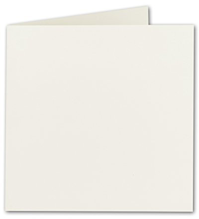 FarbenFroh by GUSTAV NEUSER Quadratische Falt-Karten 15 x 15 cm - Naturweiss - 75 Stück - formstabil - für Drucker geeignet - für Grußkarten, Einladungen & mehr