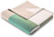 biederlack® flauschig-weiche Kuscheldecke aus Baumwolle und Polyacryl I Made in Germany I Öko-Tex I nachhaltig produziert I Karierte Couch-Decke Squares Green in grün I Sofa-Decke in 150x200cm